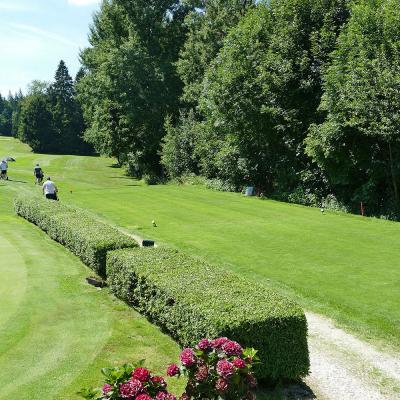 Restaurant am Golfplatz Rusel Blick auf den Golplatz