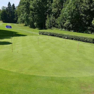 Restaurant am Golfplatz Rusel Blick auf den Golplatz