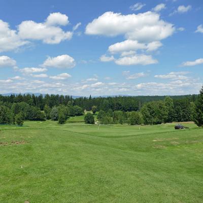 Restaurant am Golfplatz Rusel Blick auf den Golplatz